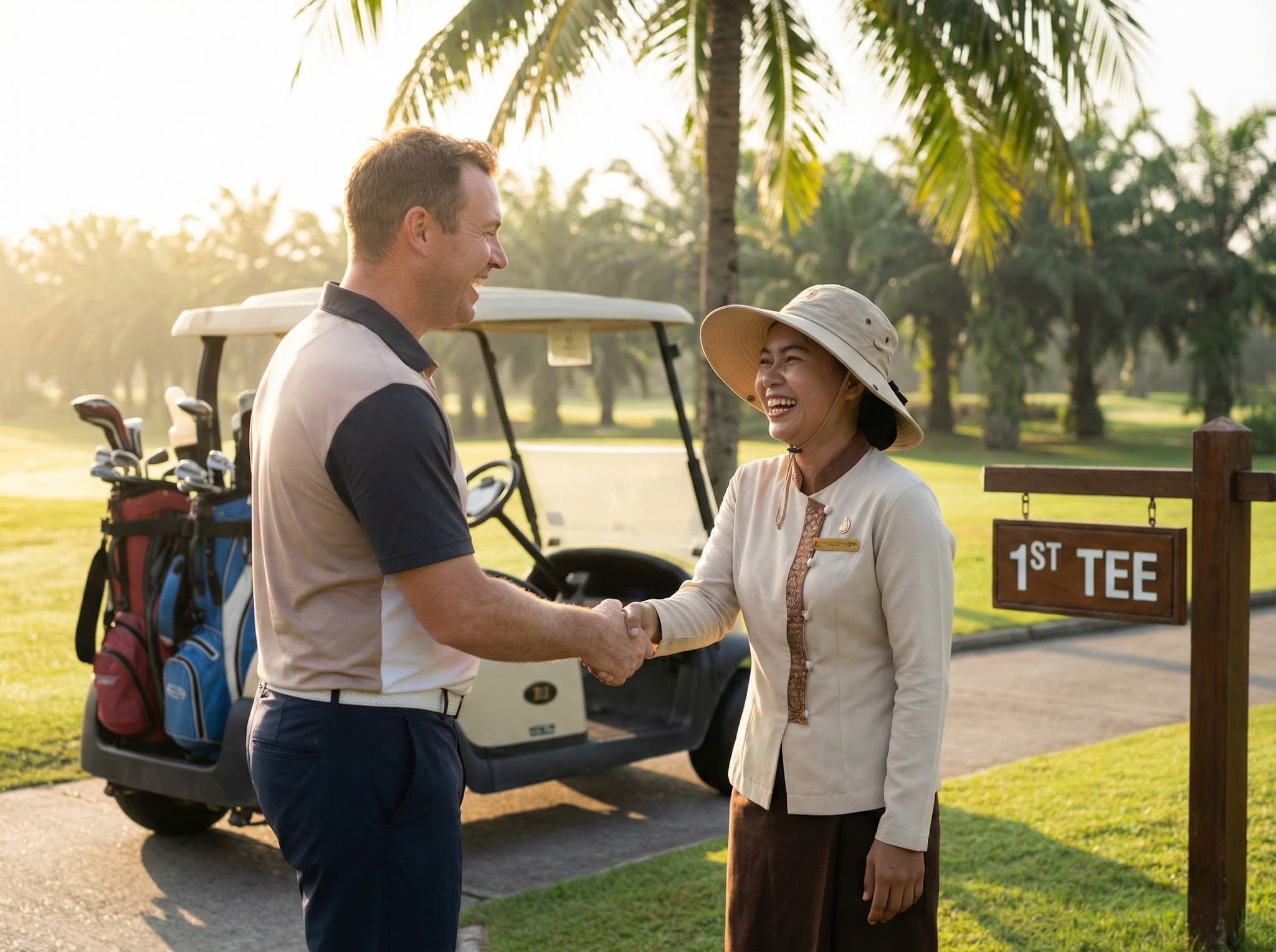 캐디와 친해지기